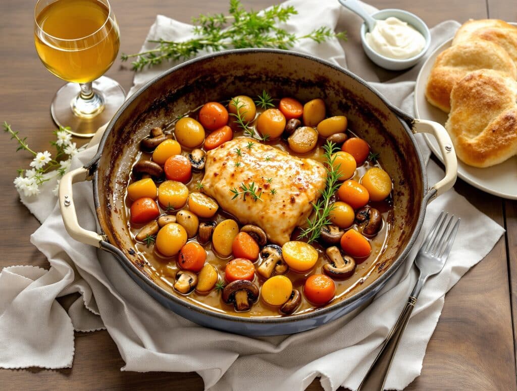 Poulet vallée d’Auge