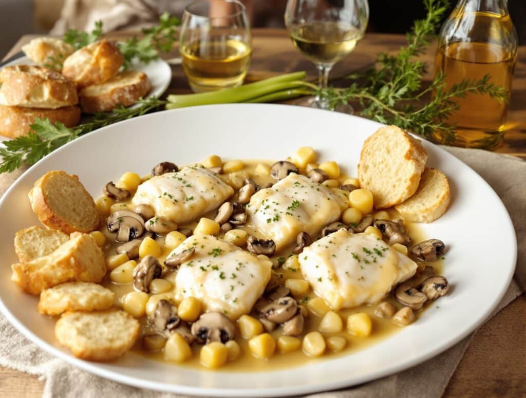 Matelote de poisson au cidre