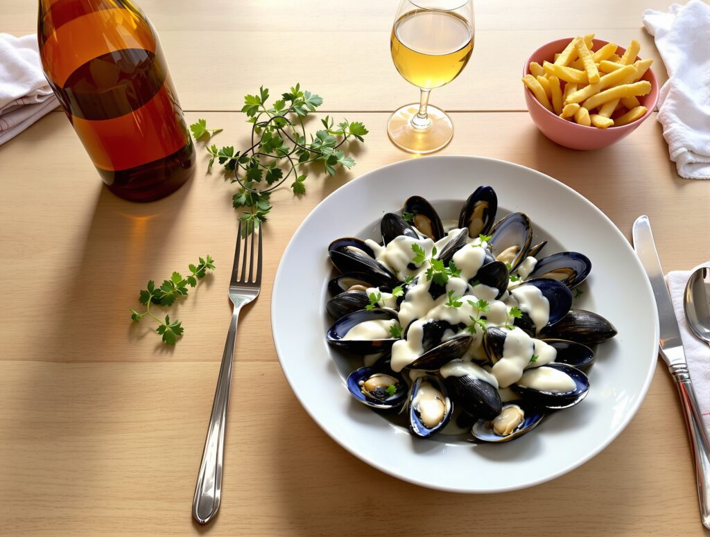 Moules à la normande