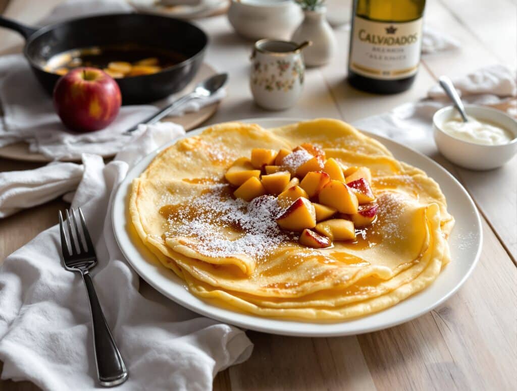 Crêpes à la normande