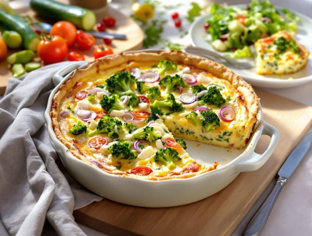quiche aux legume sans pate