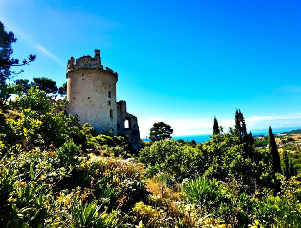 ruines de châteauneuf villevieille