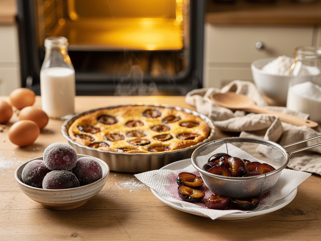 faut il décongeler les prunes avant de faire un clafoutis