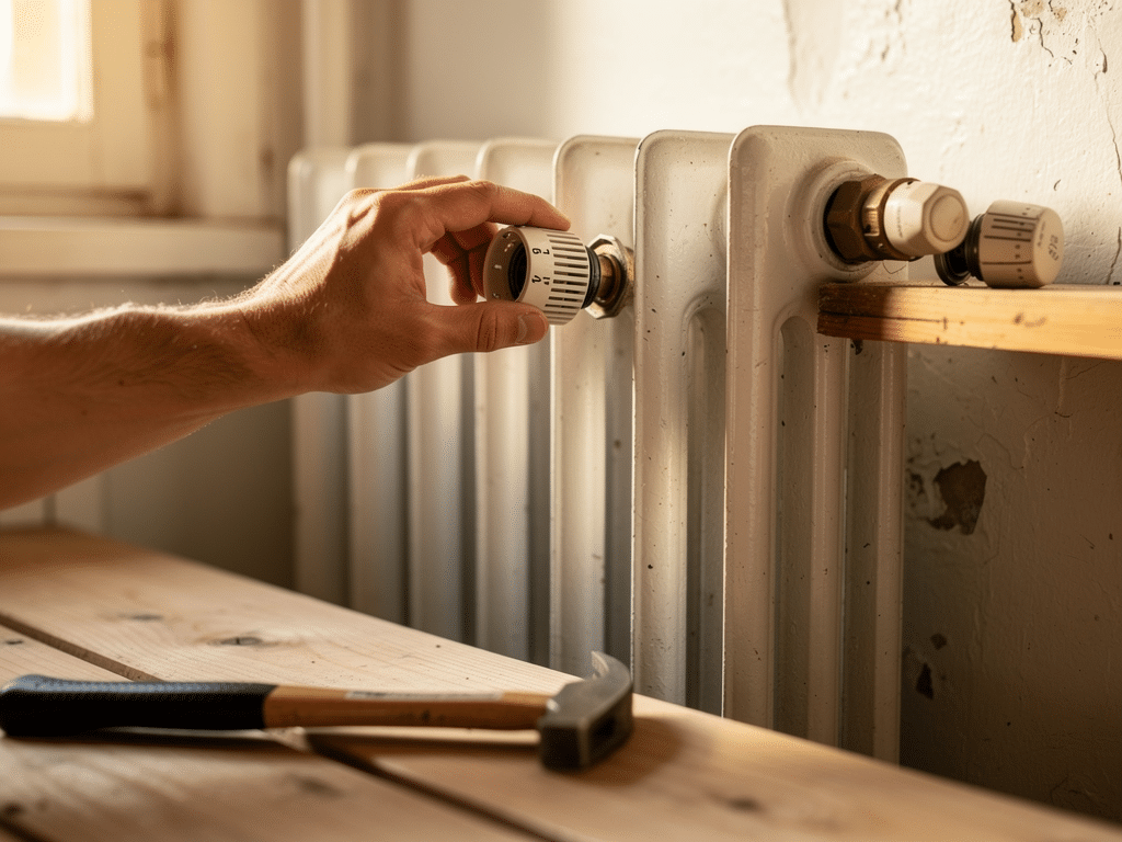 radiateur qui chauffe même fermé