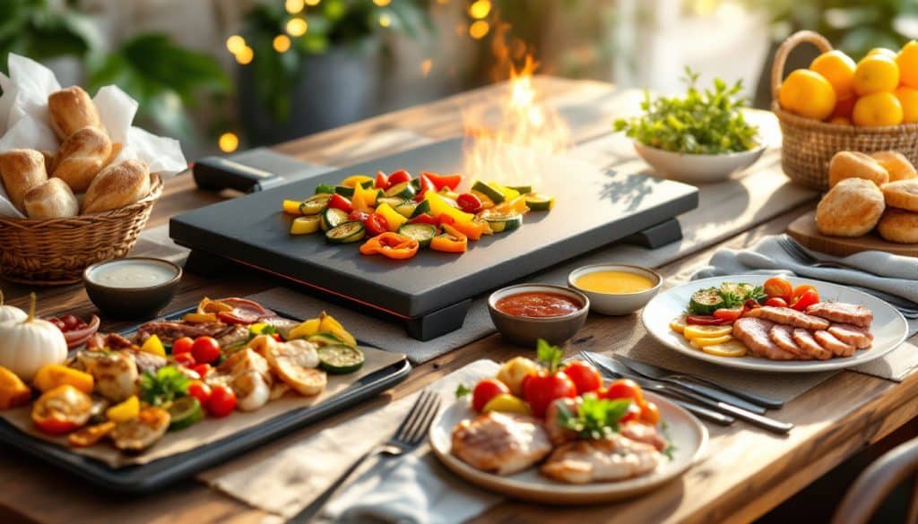 découvrez des idées faciles et des recettes conviviales pour accompagner votre pierrade et régaler vos invités en toute simplicité.