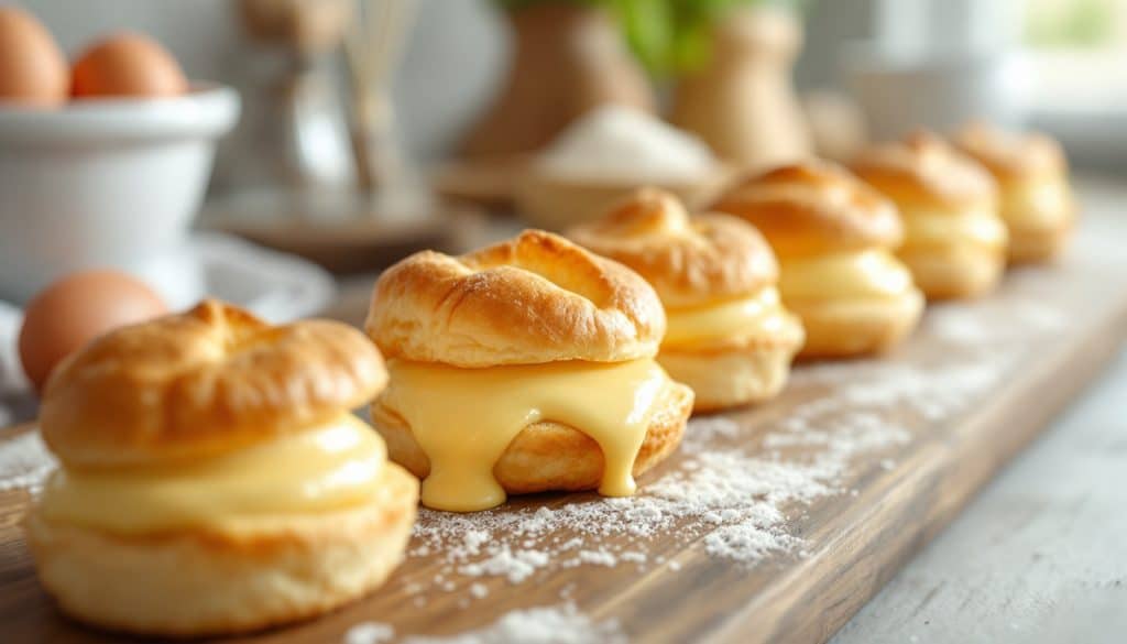 découvrez une recette facile et rapide pour des choux à la crème délicieusement gourmands, parfaits pour toutes les occasions.