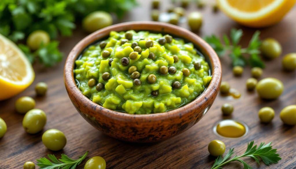 découvrez notre recette facile de tapenade verte aux olives et câpres, parfaite pour un apéritif savoureux et rapide à préparer.