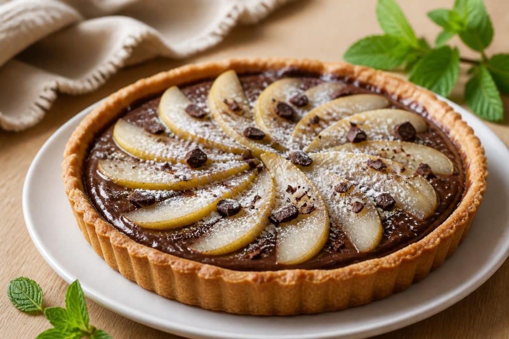 découvrez notre recette facile et gourmande de tarte poire chocolat, parfaite pour un dessert savoureux et rapide à préparer.