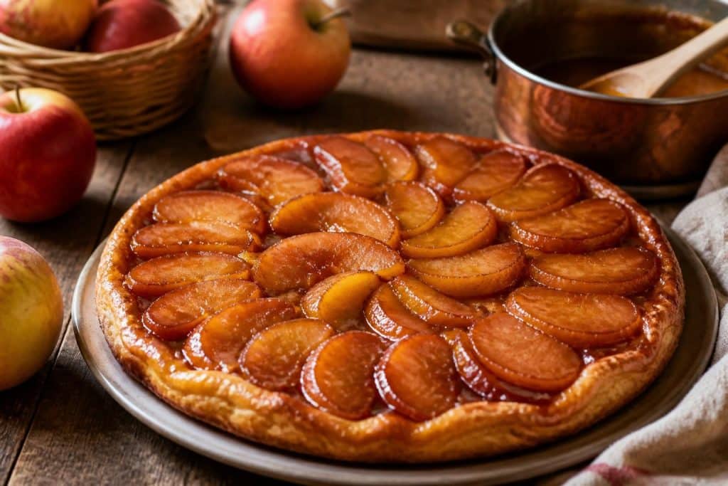 découvrez la recette traditionnelle de la tarte tatin avec des pommes caramélisées maison, simple à réaliser pour un dessert gourmand et authentique.