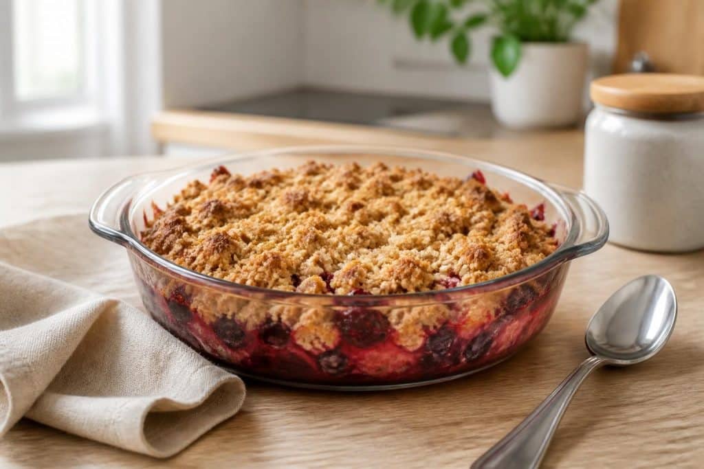 découvrez notre recette facile et légère de crumble sans beurre, idéale pour un dessert savoureux et sain en toute simplicité.
