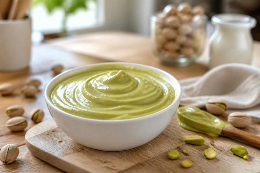 découvrez notre recette facile et rapide pour préparer une crème pistache maison onctueuse, idéale pour vos desserts gourmands et moments de plaisir.