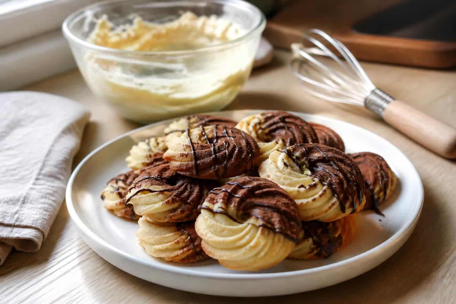 découvrez une recette facile et rapide pour réaliser des spritz biscuits, ces délicieux sablés viennois au chocolat, parfaits pour toutes les occasions gourmandes.