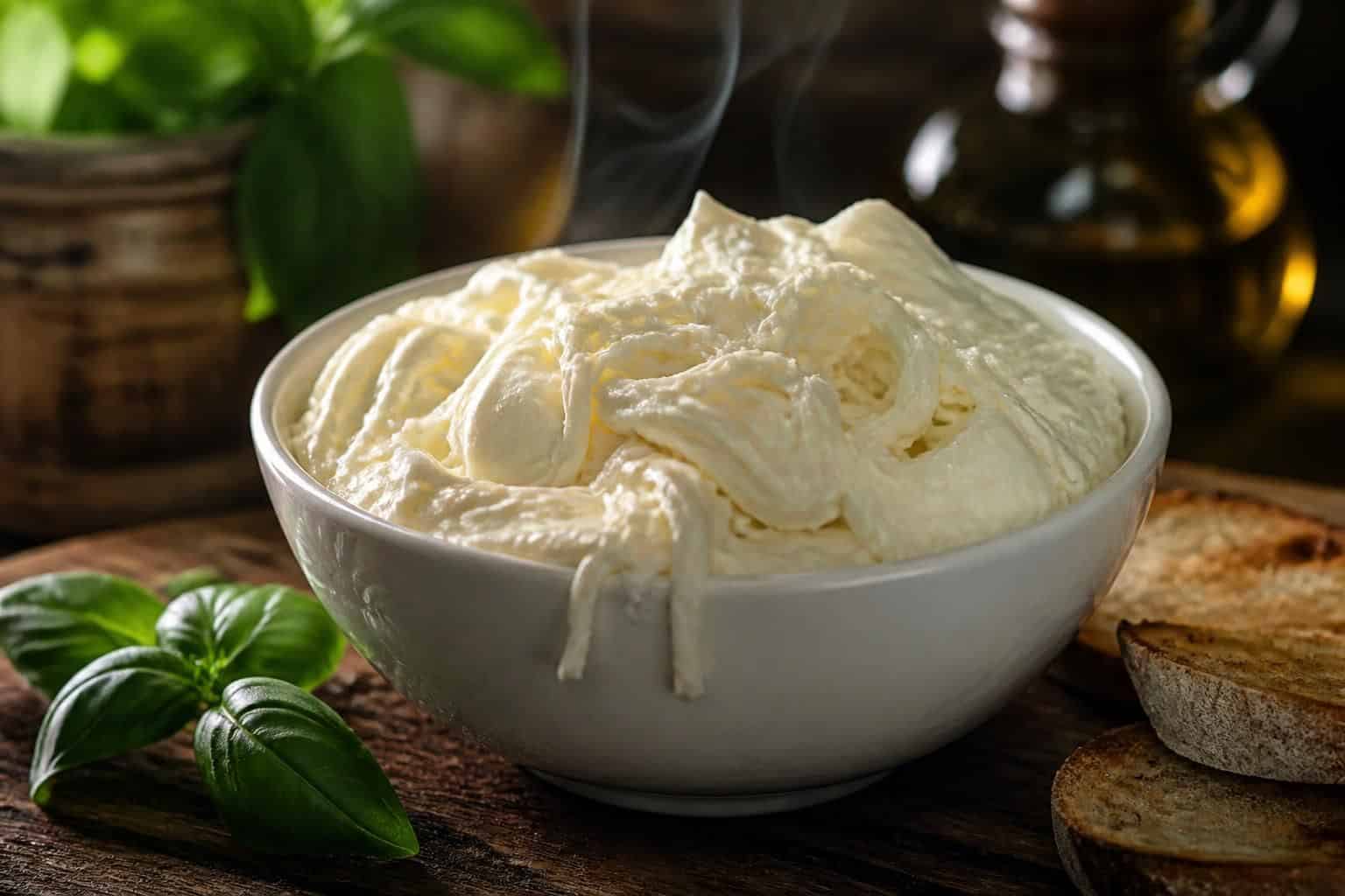 découvrez la stracciatella fumée, un fromage italien crémeux au goût subtil, parfait pour sublimer vos plats avec une touche raffinée et délicate.