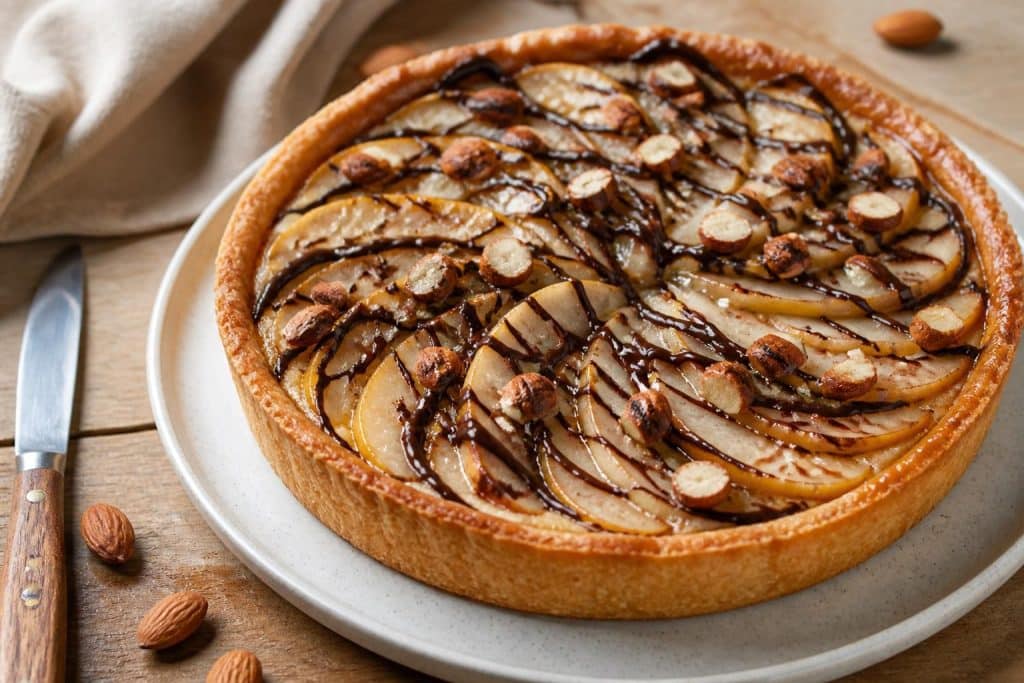 découvrez notre recette facile et gourmande de tarte poire chocolat amande, un dessert fondant et savoureux parfait pour toutes les occasions.